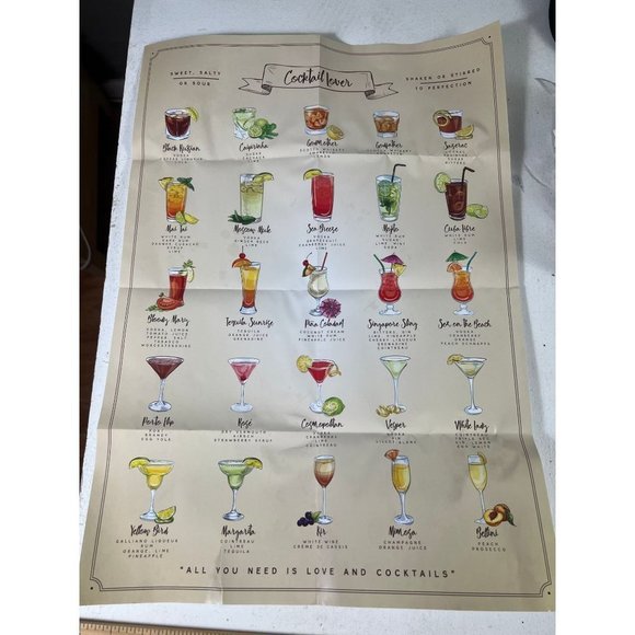 Cocktail Lover 500 pc Jigsaw Puzzle w/Poster sealed Ningbo Johnshen - Picture 7 of 7